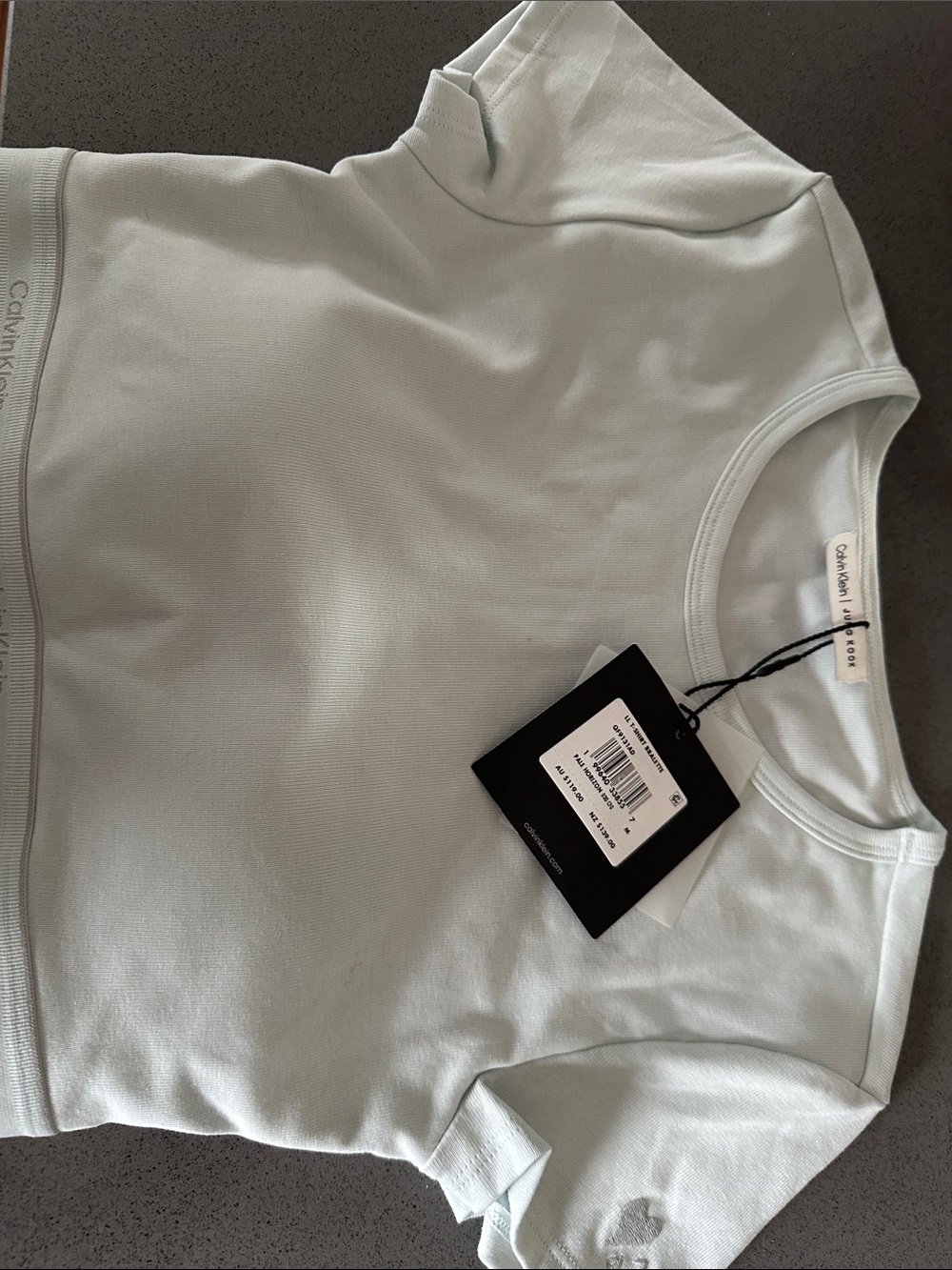 Calvin Klein Light Mint Short Sleeve Crew Tee
